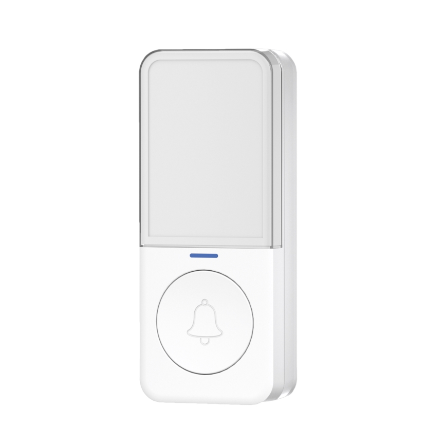 Timbre inalámbrico de enchufe con iluminación LED 230V IP56 blanco