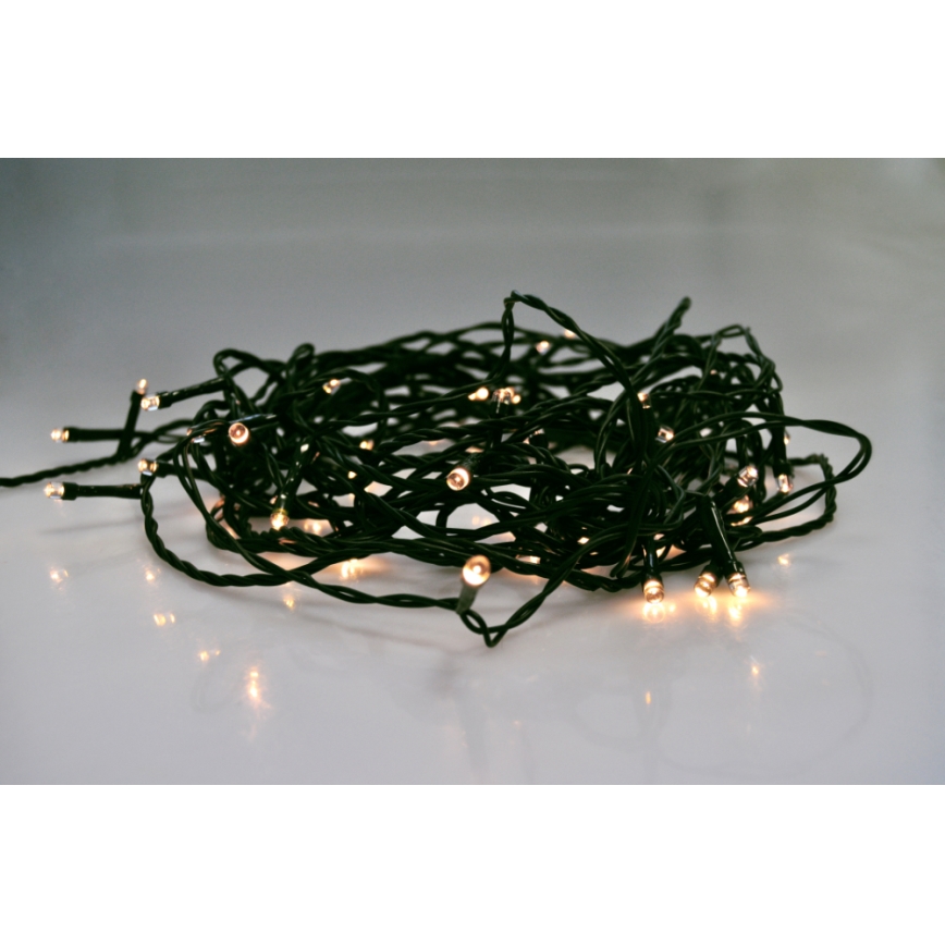 Cadena de luces navideñas LED exterior 500xLED /230V IP44 50m blanco cálido