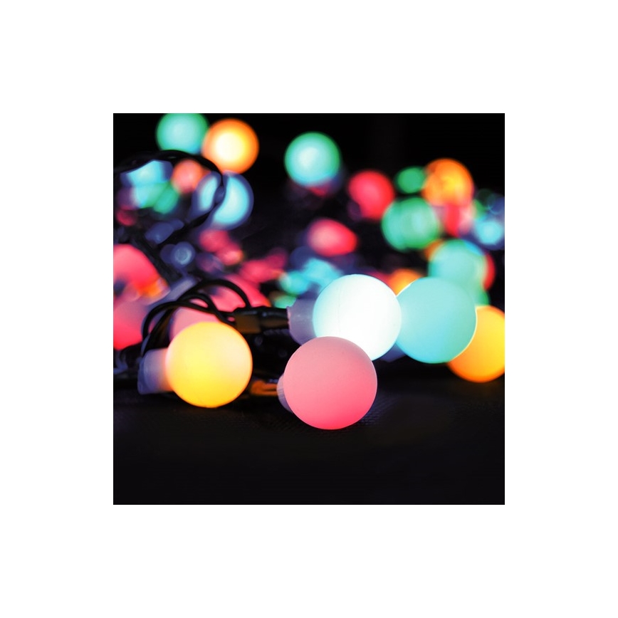 LED RGB Cadena de navidad regulable exterior 20m 200xLED/230V + control remoto