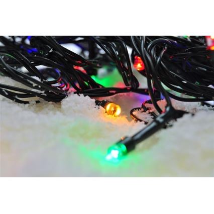 Cadena LED navideña exterior 100xLED/8 funciones IP44 13m multicolor