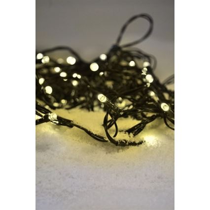 Cadena de luces navideñas LED exterior 100xLED /230V IP44 10m blanco cálido