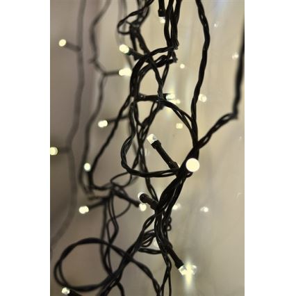 Cadena de luces navideñas LED exterior 100xLED /230V IP44 10m blanco cálido