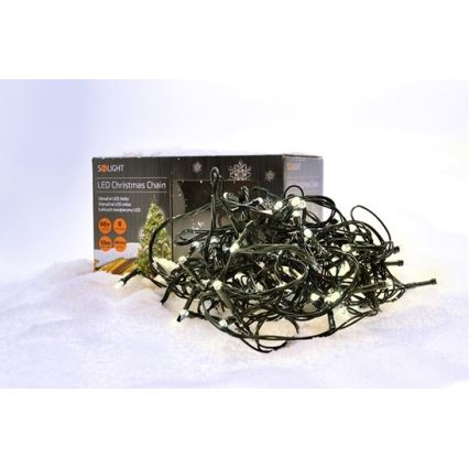 Cadena de luces navideñas LED exterior 100xLED /230V IP44 10m blanco cálido