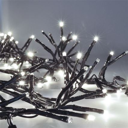 Solight - Cadena de Navidad LED 576xLED/8 funciones 8m IP44 blanco frío + CR