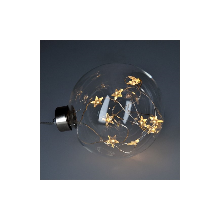 LED Bola navideña 10xLED/2xAA