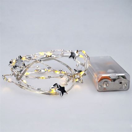 LED Cadena navideña 1 m 20xLED/2xAA