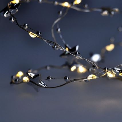 LED Cadena navideña 1 m 20xLED/2xAA