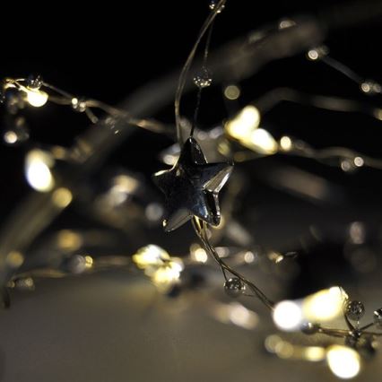 LED Cadena navideña 1 m 20xLED/2xAA