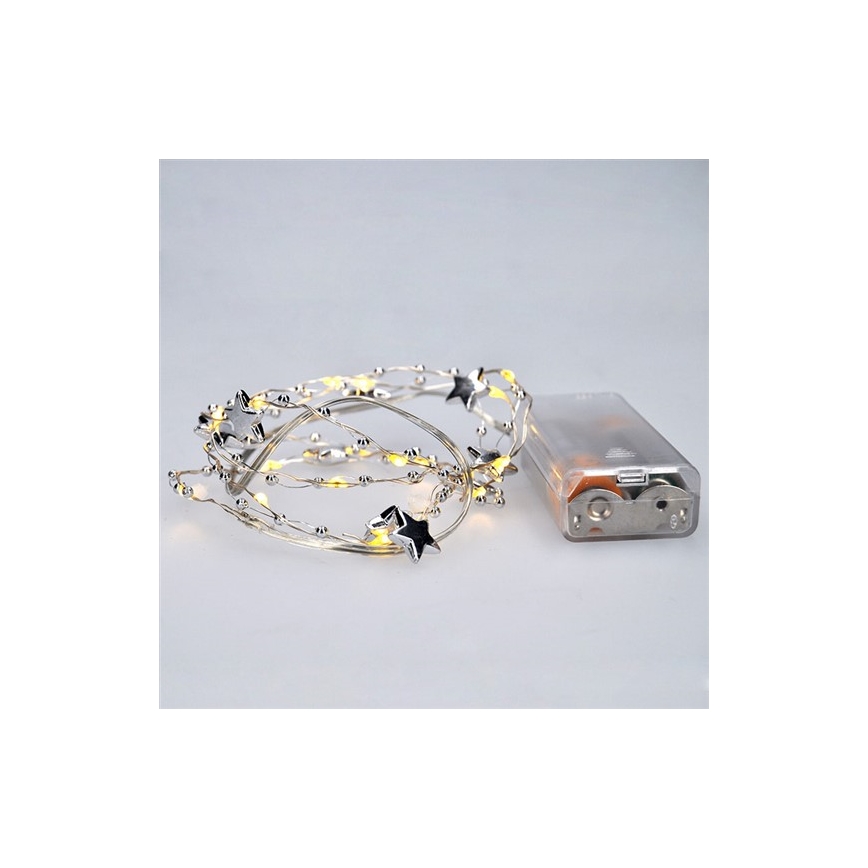 LED Cadena navideña 1 m 20xLED/2xAA