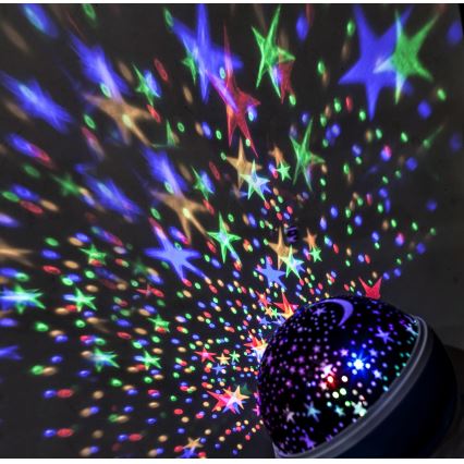 LED Proyector de navidad USB 4xAAA