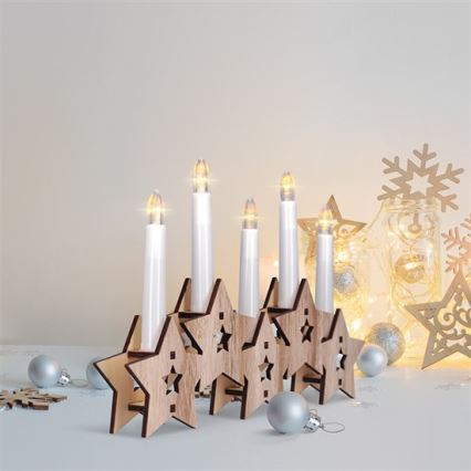 LED Candelero de navidad 5xLED/2xAA