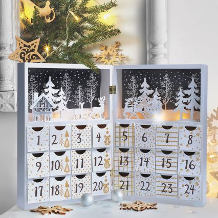 Calendario de Adviento LED/2xAAA