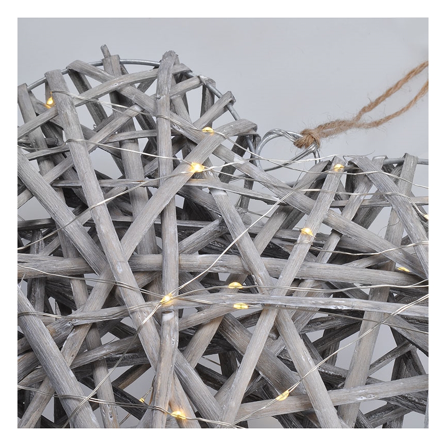 Decoración LED de Navidad LED/2xAA ratán