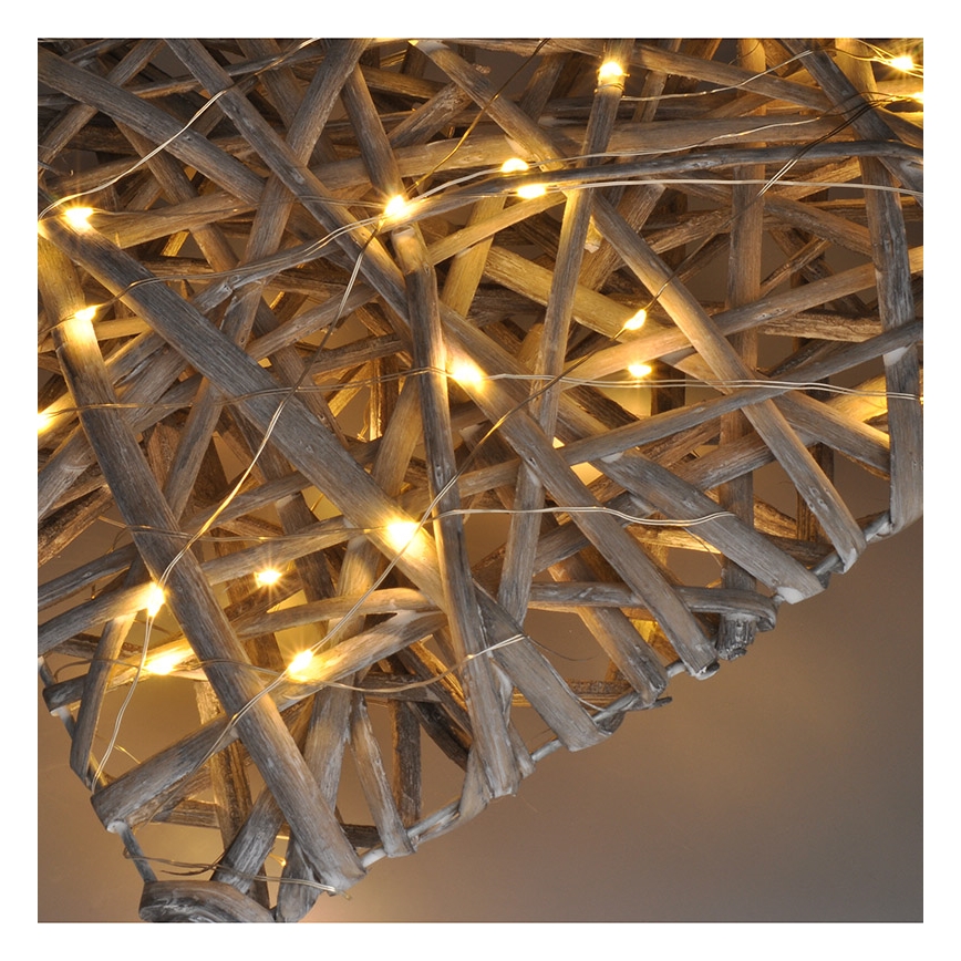 Decoración LED de Navidad LED/2xAA ratán