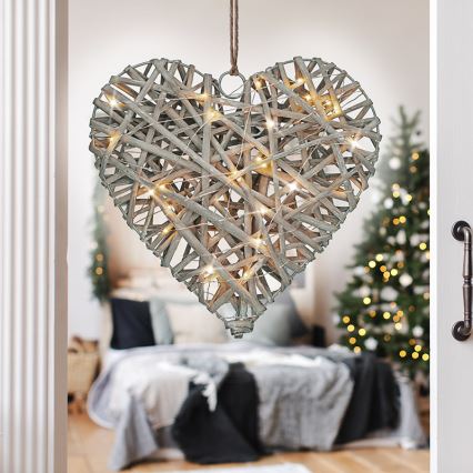 Decoración LED de Navidad LED/2xAA ratán