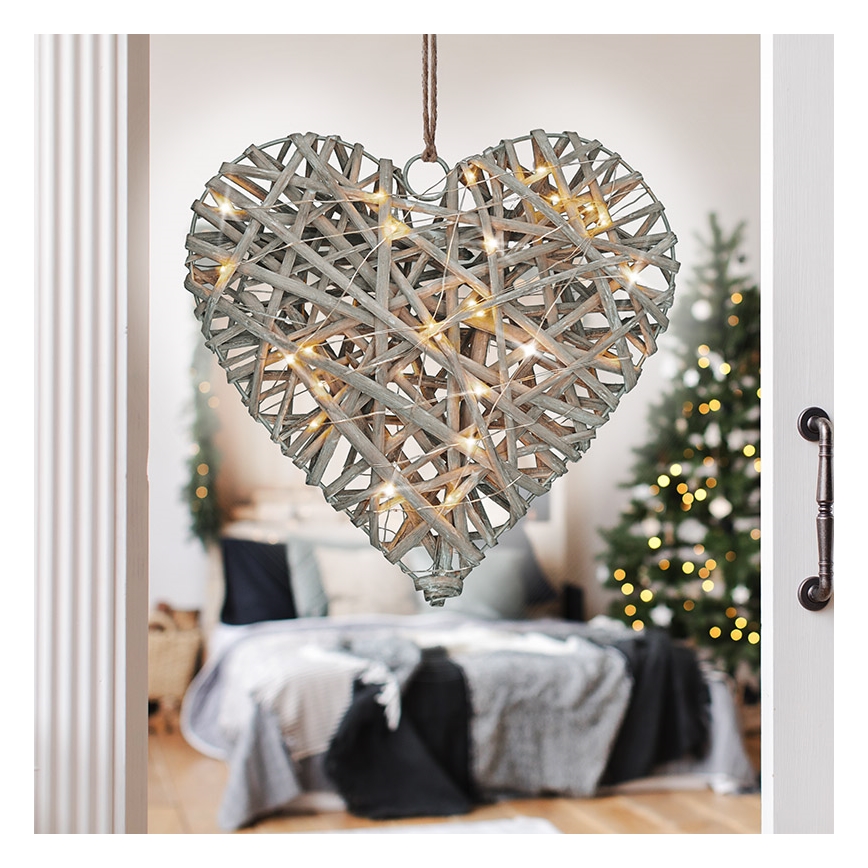 Decoración LED de Navidad LED/2xAA ratán