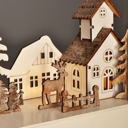 Decoración navideña LED LED/2xAA blanco cálido