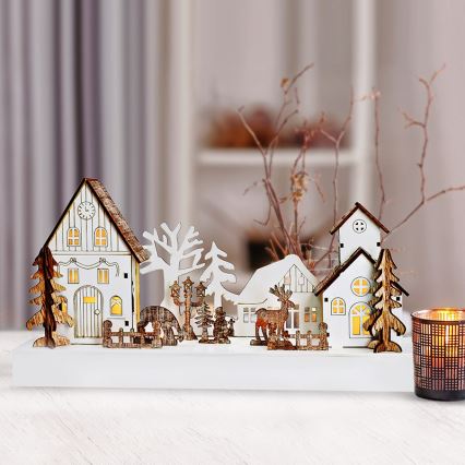 Decoración navideña LED LED/2xAA blanco cálido