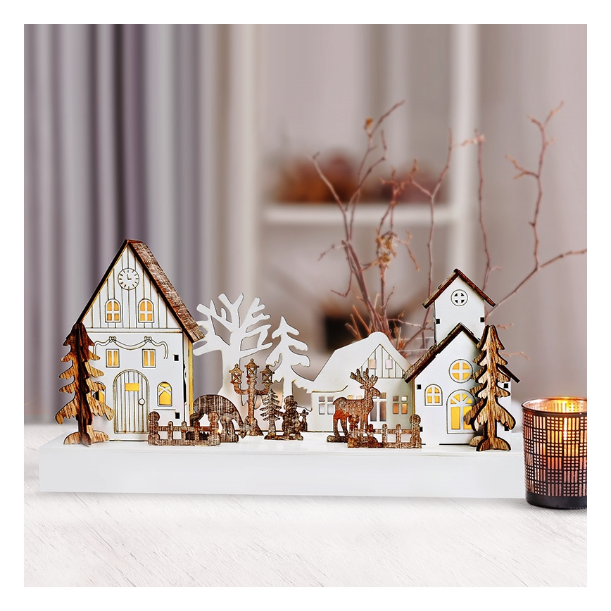 Decoración navideña LED LED/2xAA blanco cálido