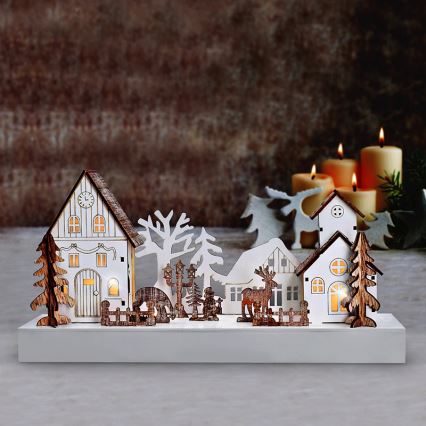 Decoración navideña LED LED/2xAA blanco cálido