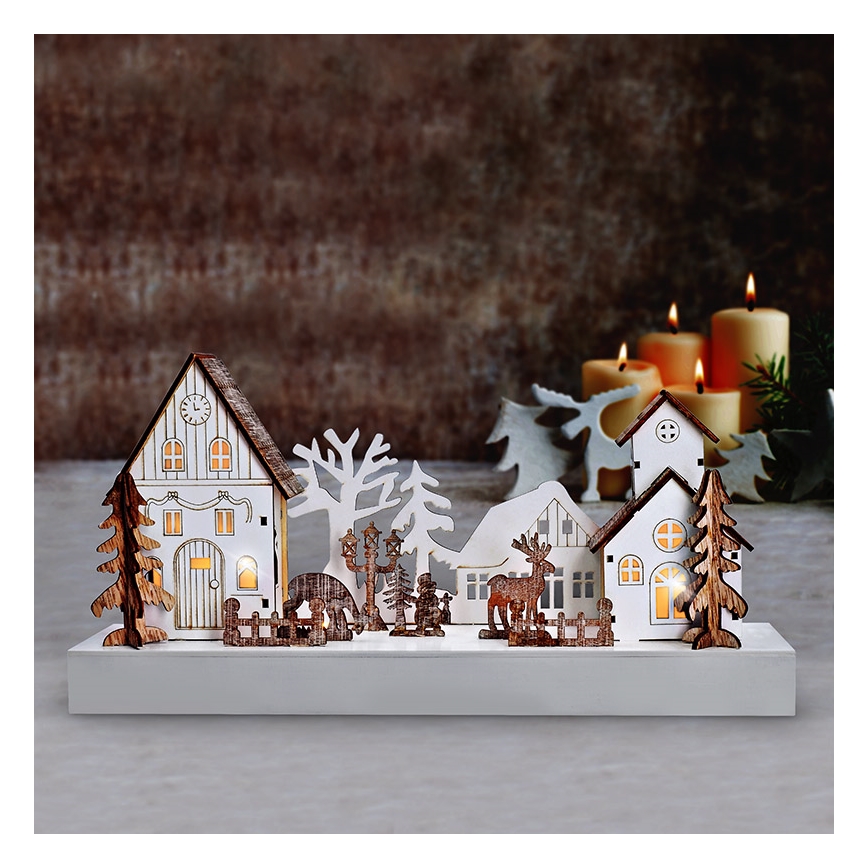 Decoración navideña LED LED/2xAA blanco cálido