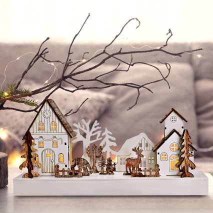 Decoración navideña LED LED/2xAA blanco cálido