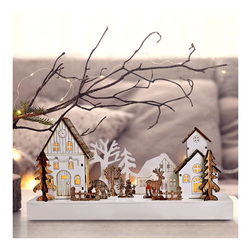 Decoración navideña LED LED/2xAA blanco cálido