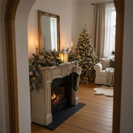 LED Farol navideño LED/2xAA blanco cálido