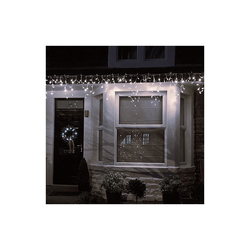 Cortina luminosa LED para exterior, 120 LED, 230 V, 3 m, IP44