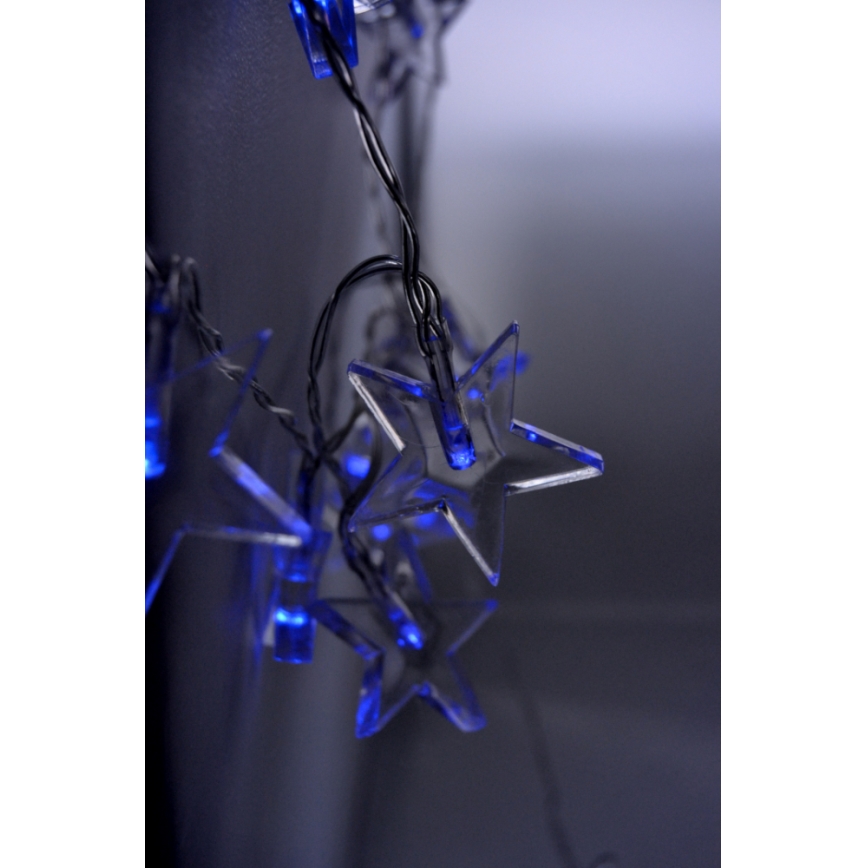 Cadena de Navidad LED 10xLED/2xAA 2,5m azul