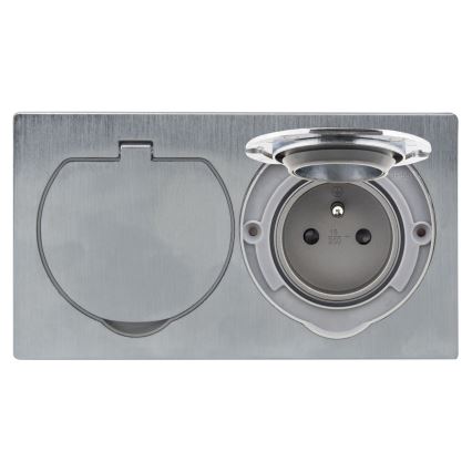 Enchufe de suelo empotrado para exteriores IP55
