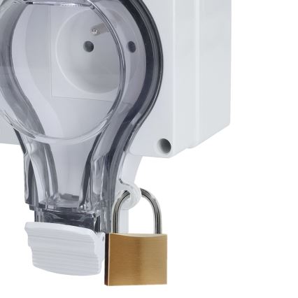 Toma de corriente resistente para ambientes húmedos 230 V/16 A, grado de protección IP66