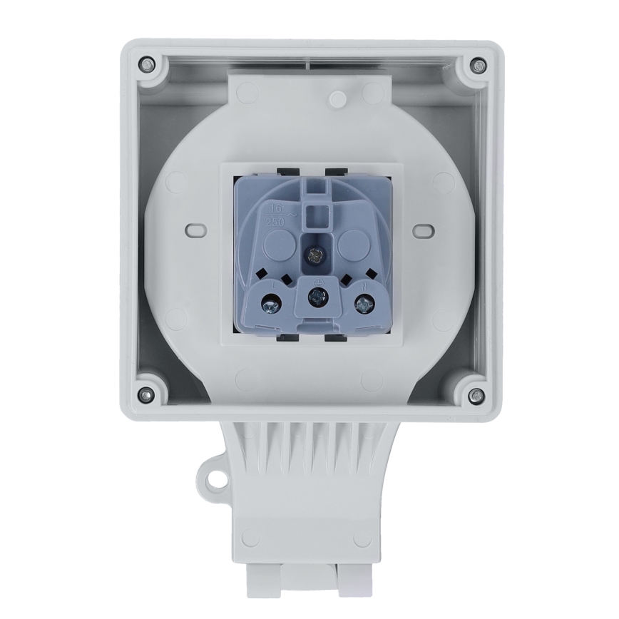Toma de corriente resistente para ambientes húmedos 230 V/16 A, grado de protección IP66
