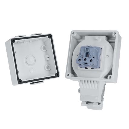 Toma de corriente resistente para ambientes húmedos 230 V/16 A, grado de protección IP66