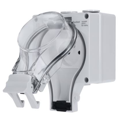 Toma de corriente resistente para ambientes húmedos 230 V/16 A, grado de protección IP66