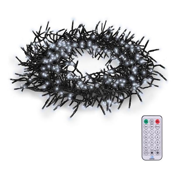 Solight - Cadena de Navidad LED 576xLED/8 funciones 8m IP44 blanco frío + CR