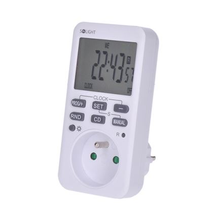 Temporizador semanal digital 16A/230V