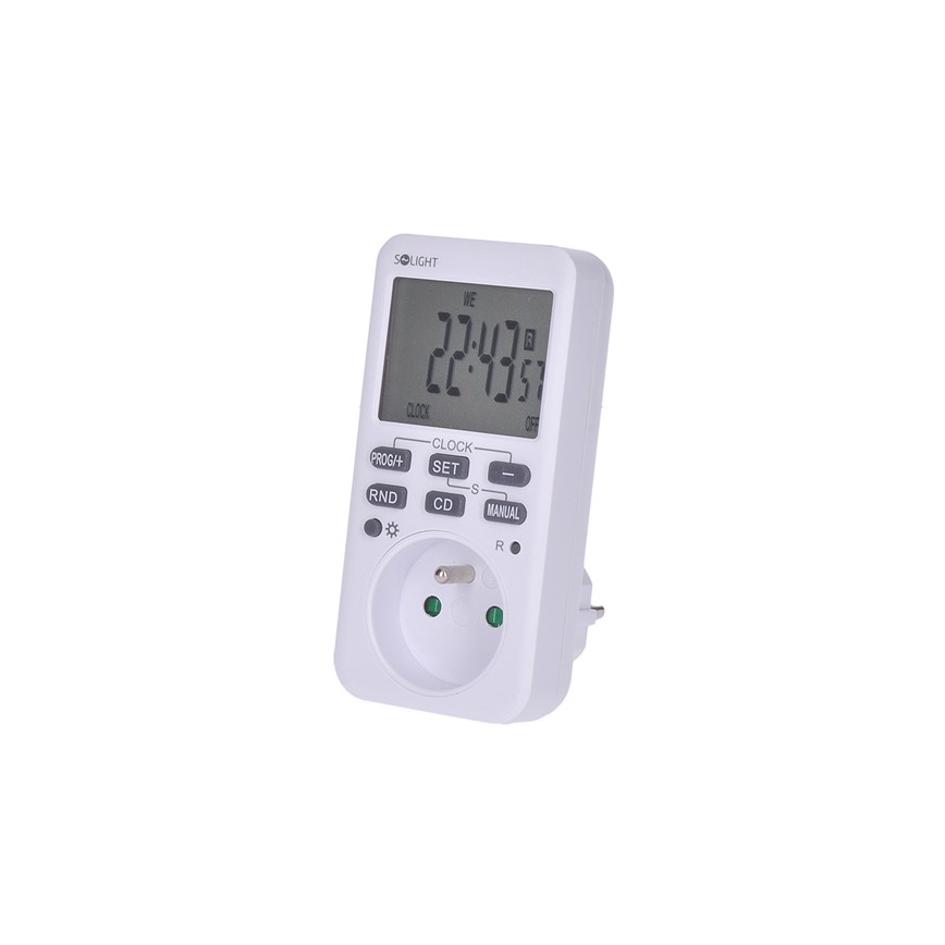 Temporizador semanal digital 16A/230V