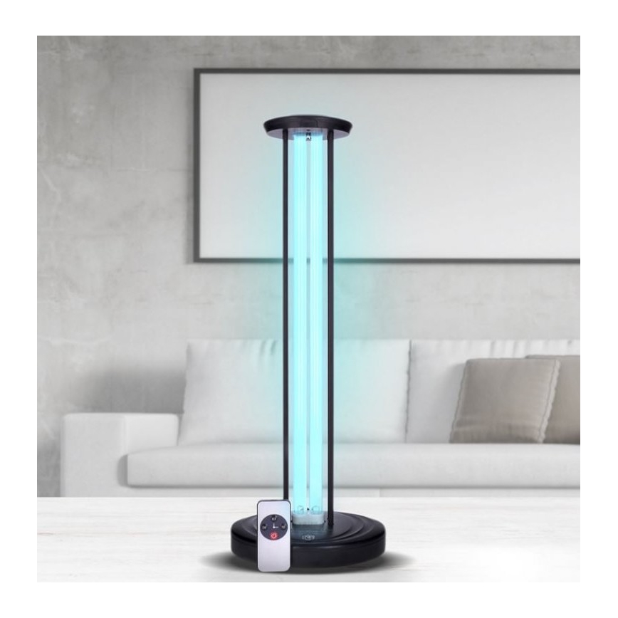 Lámpara germicida desinfectante UVC/38W/230V + mando a distancia