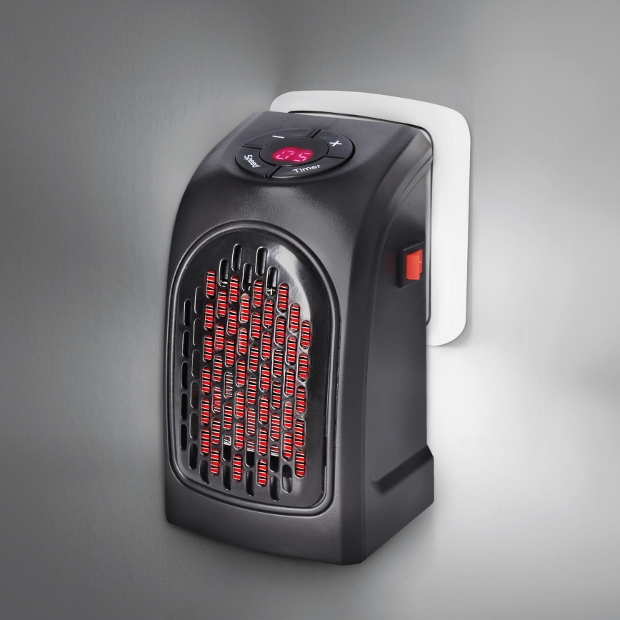 Mini enchufe Ventilador con elemento calefactor cerámico 350W/230V