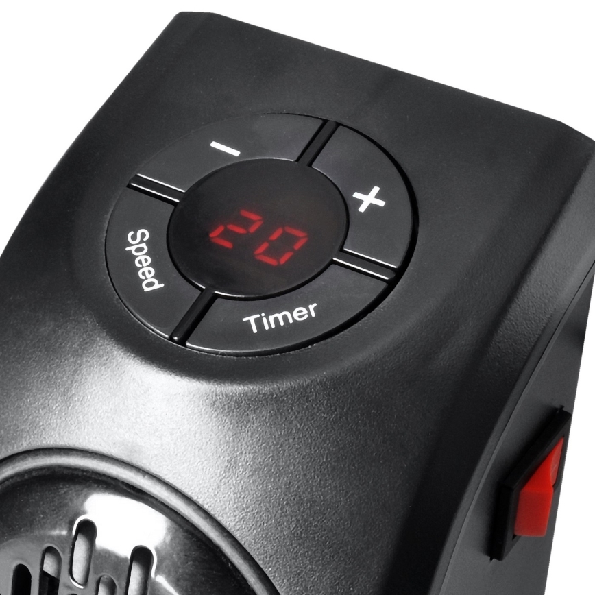 Mini enchufe Ventilador con elemento calefactor cerámico 350W/230V