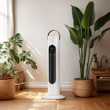 Ventilador de torre con resistencia calefactora 2000W/230V + mando a distancia