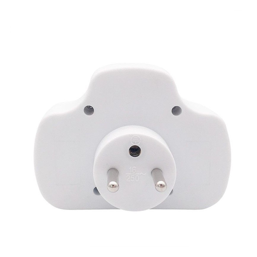 Multitomas 1Z 10A + 2Z 2,5A con interruptor