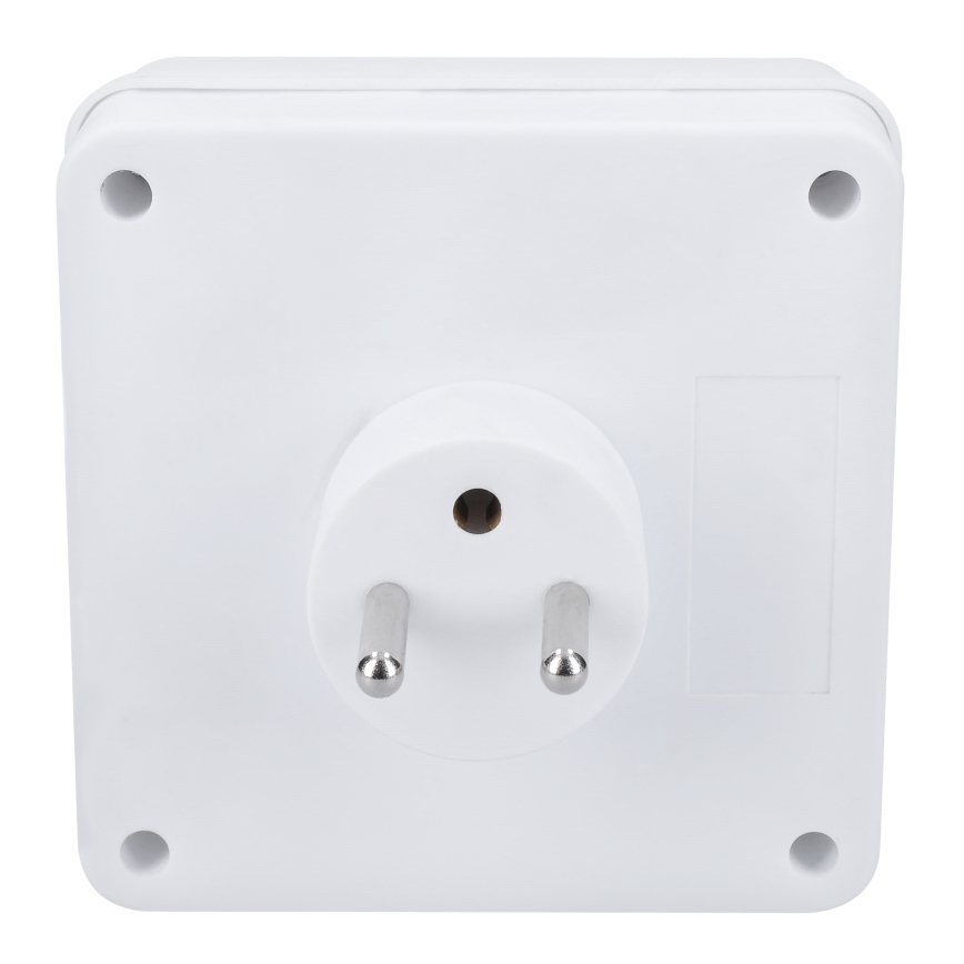 Regleta de enchufes 4x 10A blanca