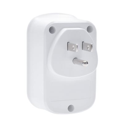 Adaptador de viaje para EE. UU. 230 V con 2 puertos USB-A y 1 puerto USB-C
