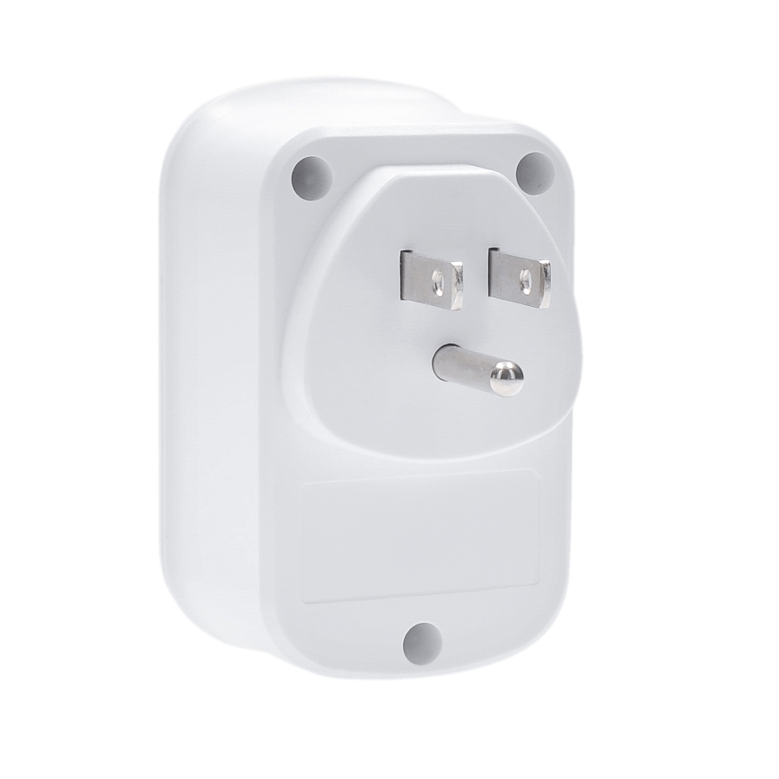 Adaptador de viaje para EE. UU. 230 V con 2 puertos USB-A y 1 puerto USB-C