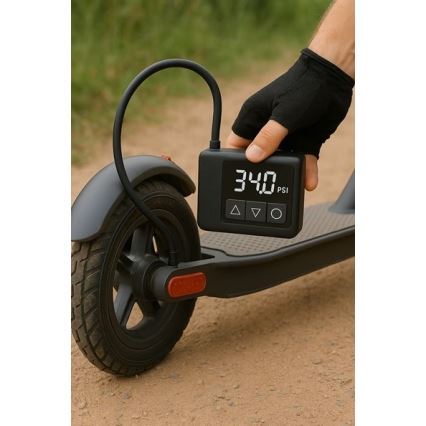 Compresor digital de bolsillo 500 mAh 5V negro