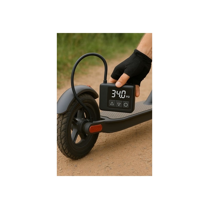 Compresor digital de bolsillo 500 mAh 5V negro