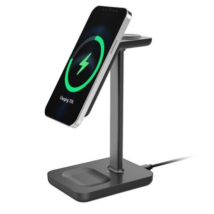 Cargador inalámbrico de sobremesa 3 en 1 23W