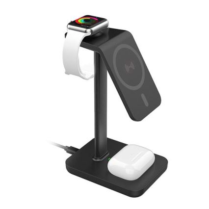 Cargador inalámbrico de sobremesa 3 en 1 23W